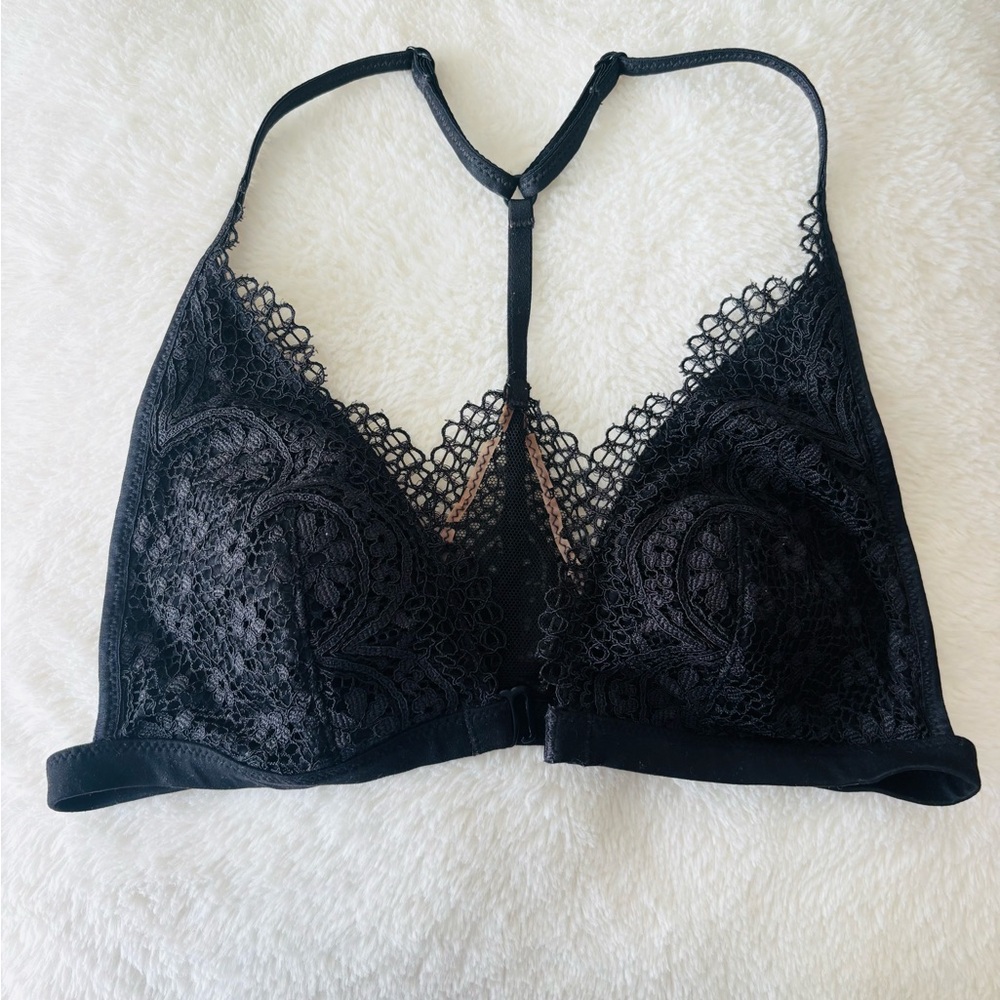 Triangle Black Lace Bralette